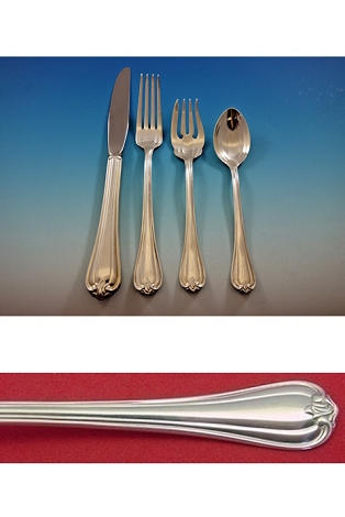 Woodwind by Reed and Barton Sterling Silver Flatware Set Service 24 pieces
